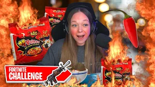 EXTREM SCHARFE Nudeln CHALLENGE in Fortnite [SPICY HOT RAMEN]