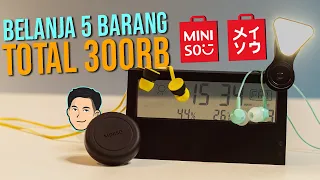 300 Ribu Dapet 5 Barang Miniso! Review Earphone 30 Ribu Miniso! | #TheLazyList