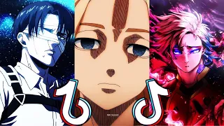 👑Anime TikTok Compilation👑 / Badass Anime Moments 🥶 [ #24 ]