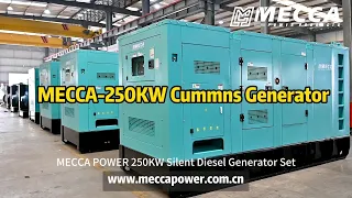 MECCA POWER-Silent Cummins 250KW Diesel Generator