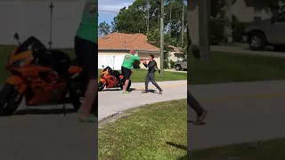 CAUGHT ON CAMERA: Biker, cager road rage in Florida