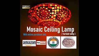 Mosaic Ceiling Lamp-Turkish lamp