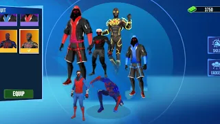 unlocked all  spider characters and all powers