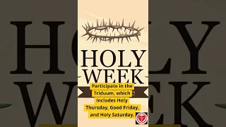 How Do I Prepare for Holy Week?