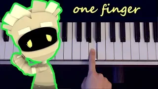 Mengantuknya Mumia - Didi & Friends / one finger EASY piano tutorial (melodica tutorial)