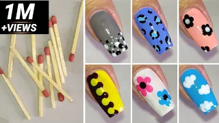 Nail Art at home || घर में उपलब्ध चीज से नेलआर्ट करे घर पर ही। 🤫  #naildesign #nailart #easynailart