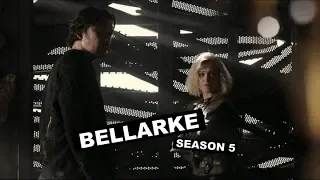 the 100 - all bellarke scenes / season 5