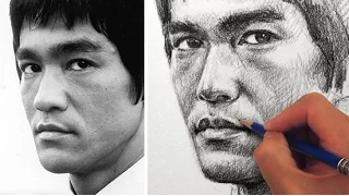 How to Draw a Portrait of Bruce Lee