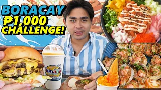 Where to EAT in Boracay? ₱1,000 Food Challenge in Boracay! Magkakasiya kaya?