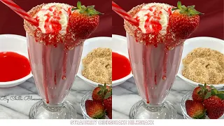 Strawberry Cheesecake Milkshake  By Chilli Blossom