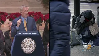 Mayor Bill De Blasio Announces Plan To End Street Homelessness