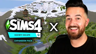 How I built the official lots in The Sims 4 Snowy Escape!
