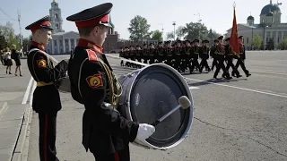 Военный парад в Туле, посвященный 71-й годовщине Победы.