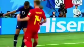 Mbappè being an asshole  [Belgium vs France]