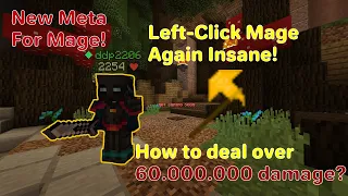 LEFT CLICK MAGE INSANE AGAIN! 60M+ DAMAGE! HYPIXEL SKYBLOCK!