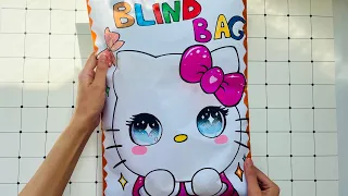 Blind Bag paper💖Hello Kitty 💕ASMR/ satisfying opening blind bag/tutorial