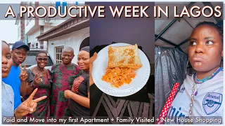 🇳🇬Surviving Lagos ep15: Moving into my FIRST Apartment + Unboxing + Shopping + Family Visit