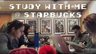 2 HOUR STUDY WITH ME || REAL TIME, COFFEE SHOP, BACKGROUND NOISE