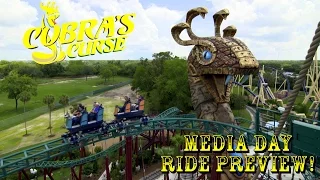 Busch Gardens Tampa Cobra's Curse Construction Update 6.16.16 MEDIA DAY!!!