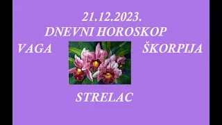 Jasminka Holclajtner-Royal Astro Studio-VAGA,ŠKORPIJA,STRELAC-Dnevni horoskop za 21.12.2023.