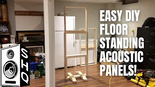 EASY PRO HOME STUDIO STANDING ACOUSTIC PANELS! DIY GOBO!