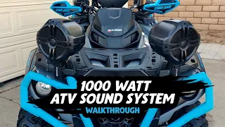 1000 Watt ATV Sound System on my Can Am Outlander