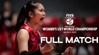 THA🇹🇭 vs. JPN🇯🇵 -  Full Match | Women's U21 World Championship | Lèon