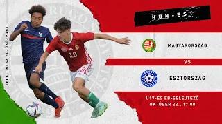 Magyarország – Észtország U17-es eb selejtező mérkőzés