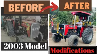 Jatt Da Radar 🚜 Massey Tractor Modifications | Wrapping |16 inch Boofer | Monster Tyre’s |