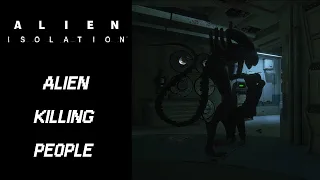 Alien Isolation - Alien killing people