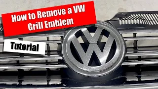 How to Remove a VW Grill Emblem