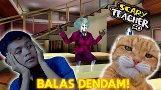 NENEK INI MENYIKSA KUCING OYEN! - Scary Teacher 3D Indonesia #2