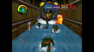Teenage Mutant Ninja Turtles 2: Battle Nexus Gamecube 4 player Netplay 60fps