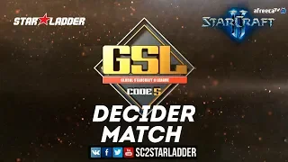 2018 GSL Season 3 Ro16, Group D, Decider Match: Stats (P) vs sOs (P)