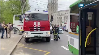 Пожарные съехались к зданию ВГУИТ в Воронеже из за короткого замыкания