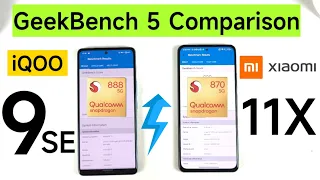 iQOO 9SE vs Mi 11X GeekBench 5 Comparison Snapdragon 870 vs 888 Shocking Results 🔥🔥🔥