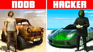 NOOB vs PRO vs HACKER CAR in GTA 5 (Challenge)