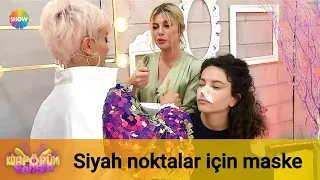 Siyah noktalardan kurtulmak için maske tarifi