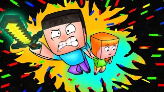 FNF Corrupted “SLICED” But Everyone Sings It | Minecraft x FNF Animation