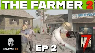 7 Days to Die - THE FARMER 2 - Day 2 Survival, Exploring Console Version - Xbox Playstation