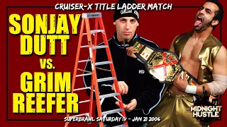 Cruiser X Ladder Match - Sonjay Dutt vs Grim Reefer - (April 2005) - NWA Cyberspace Wrestling