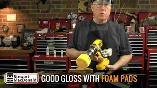 Gloss guitar finish with foam polishing pads