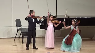 Haydn "London" Trio No. 1 in C, Hob. IV:1 by Little Stars Trio (ages 8, 10, 11)