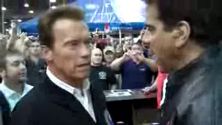 Arnold Schwarzenegger and Lou Ferrigno meet in 2011