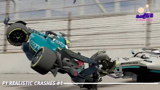F1 Realistic Crashes - BeamNG