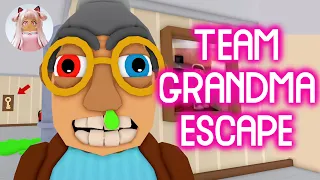 TEAM GRANDMA ESCAPE!👵🏻 (TEAMWORK OBBY) - Roblox Obby Gameplay Walkthrough No Death[4K]