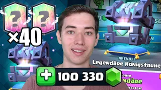 💰100.000 GEMS OPENING! 40 LEGENDÄRE KÖNIGSTRUHEN ÖFFNEN! | Ultra Pay2Win Account