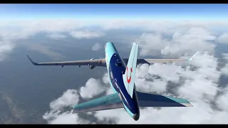 X Plane 11 Descent & Approach into Manchester Airport EGCC RWY 05L  TUI2271