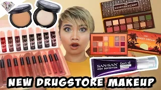 DETAIL MAKEOVER EGYPTIAN DESERT & SUNSET PALETTE | SANSAN FOUNDATION?! NEW DRUGSTORE MAKEUP |