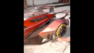 Reviewing 96 days dad made a Lamborghini Vision GT for his son original sound cut   046